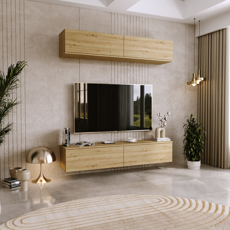 Szafka RTV NICOLE 80 cm - Dąb Artisan