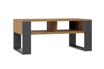 Stolik kawowy Ława MODI dwie półki - Dąb Artisan / Antracyt