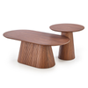 Stolik kawowy ISELA okrągły - Orzech