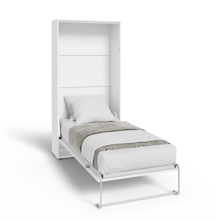 Półkotapczan pionowy rozkładany VERTO 90x200 składany w szafę - Biały