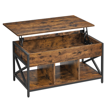 Stolik kawowy RUSSELL 6 - Ciemny brąz