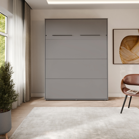 Półkotapczan pionowy rozkładany VERTO 160x200 składany w szafę - Szary