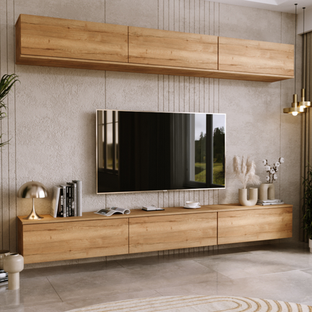 Szafka RTV NICOLE 160 cm - Dąb Craft