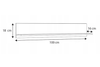 Półka SHELF ścienna wisząca 100 cm - Dąb Sonoma