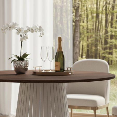 Stół okrągły VELORE 100 cm - Dąb Lefkas