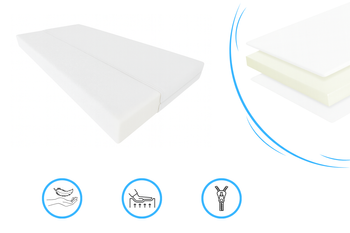 Materac NIKO piankowy z pokrowcem 160x80 cm