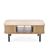 Ława OLIVIA - Naturalny / Czarne nogi