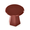 Stolik kawowy LORAL okrągły - Bordowy