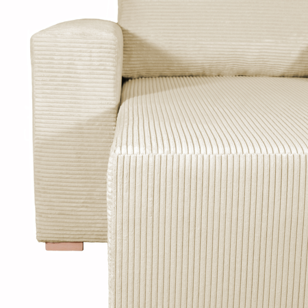 Narożnik ELVAR PRAWO/LEWO STRONNY - Kremowy