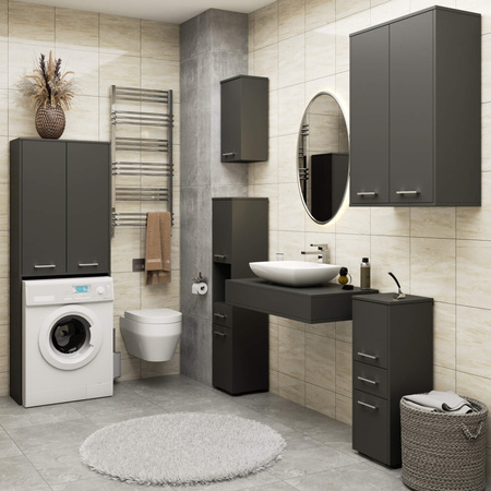 Szafka wisząca łazienkowa - Grafit Szary