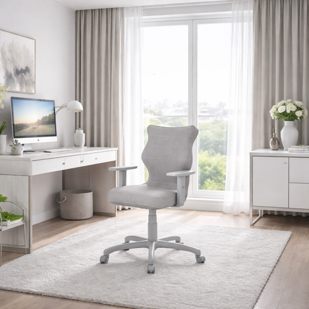 Krzesło obrotowe PRESTIO 6 - Szare / Noga Szara