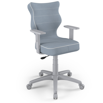 Krzesło obrotowe AXIS 6 - Niebieskie / Noga Szara