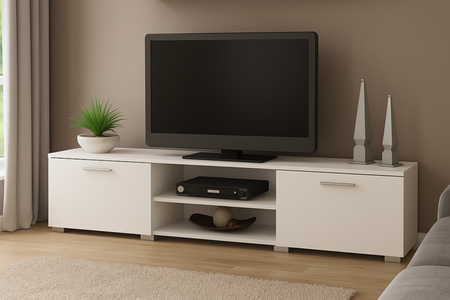 Szafka RTV RONI 150 cm - Biały