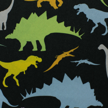 Krzesło dziecięce ergonomiczne LUMI 4 - Dinozaury / Czarna Noga