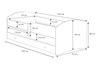 Łóżko dziecięce LUK 140x70 barierka szuflada grafika - Syrenka