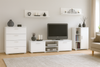 Zestaw mebli do salonu SOFEN II szafka RTV, komoda, szafka, półki - Biały