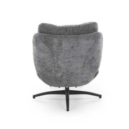 Fotel AMARO z podnóżkiem funkcja kołyski - Szary