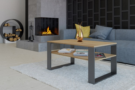 Stolik kawowy Ława MODI - Dąb Artisan / Antracyt