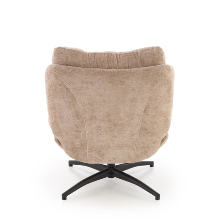 Fotel AMARO z podnóżkiem funkcja kołyski - Beżowy