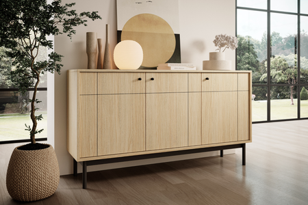 Komoda SILEN 154 cm - Dąb Linea