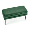 Ławka LILA - Zielony / Czarne nogi