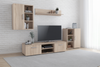 Zestaw mebli do salonu ICARO szafka RTV, szafka stojąca, szafka wisząca, półka - Dąb sonoma