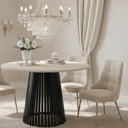 Stół okrągły VELORE 100 cm - Kaszmir