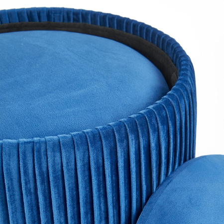 Zestaw 2 puf MARINE - Granatowy