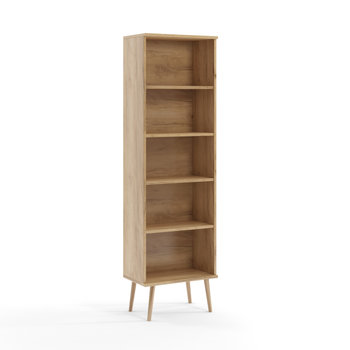 Regał MELI skandynawski 180x46 cm - kolor Dąb craft