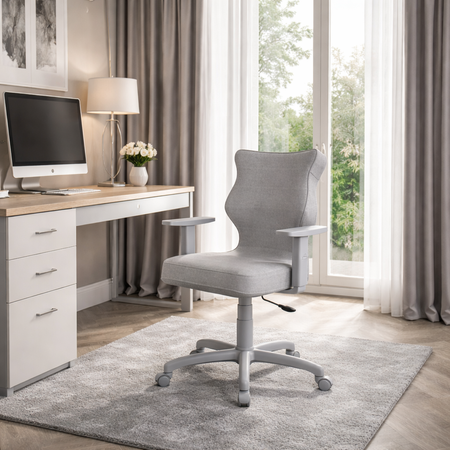 Krzesło obrotowe PRESTIO 6 - Szare / Noga Szara