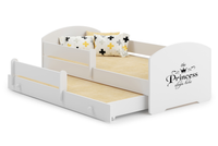 Łóżko dziecięce podwójne wysuwane LUK II 160x80 - Princess