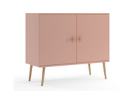 Komoda MELI dwudrzwiowa skandynawska - kolor Róż 