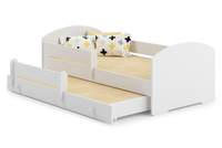 Łóżko dziecięce podwójne wysuwane LUK II 160x80 - Biały