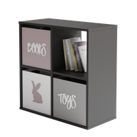 Regał 2x2 szary Loni