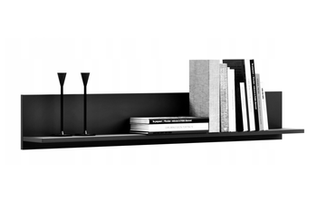 Półka SHELF ścienna wisząca 155 cm - Czarny