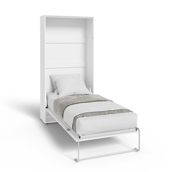 Półkotapczan pionowy rozkładany VERTO 90x200 składany w szafę - Biały