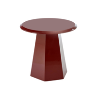 Stolik kawowy LORAL okrągły - Bordowy