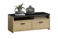 Szafka RTV MILAN 100 cm - Dąb Artisan / Czarny