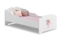 Łóżko dziecięce pojedyncze ANNA 140x70 - Dziewczynka ze skrzydełkami