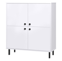 Komoda czterodrzwiowa VENUS 113x100 cm - kolor Biały