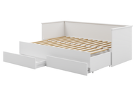 Łóżko podwójne HELIOS 160x200 - Białe, bez materaca